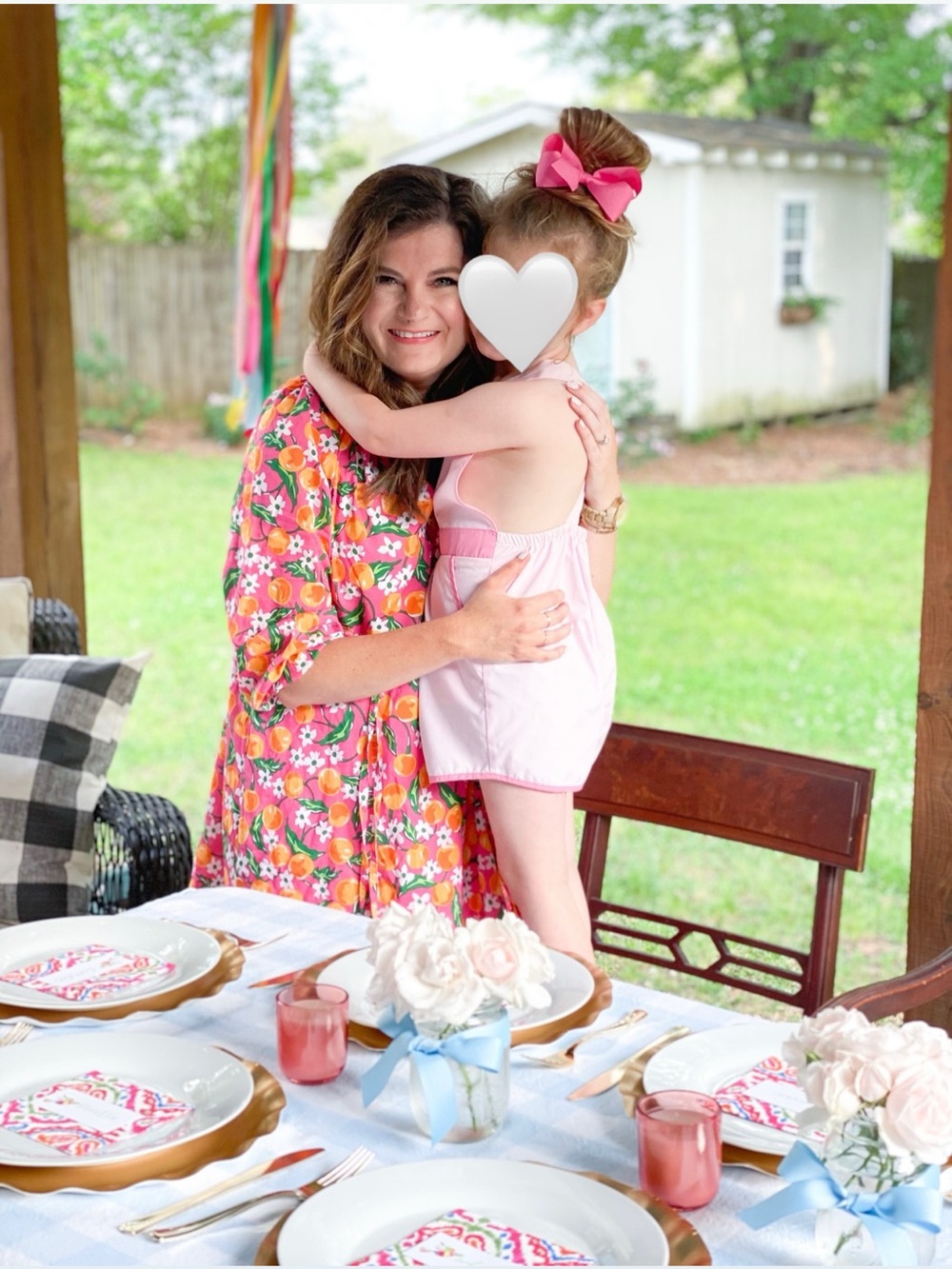 Draper James Pink Floral Collared Party Dress